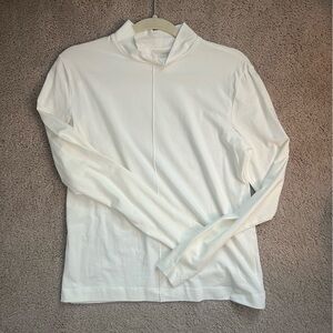 Elegant White Long-Sleeve Top